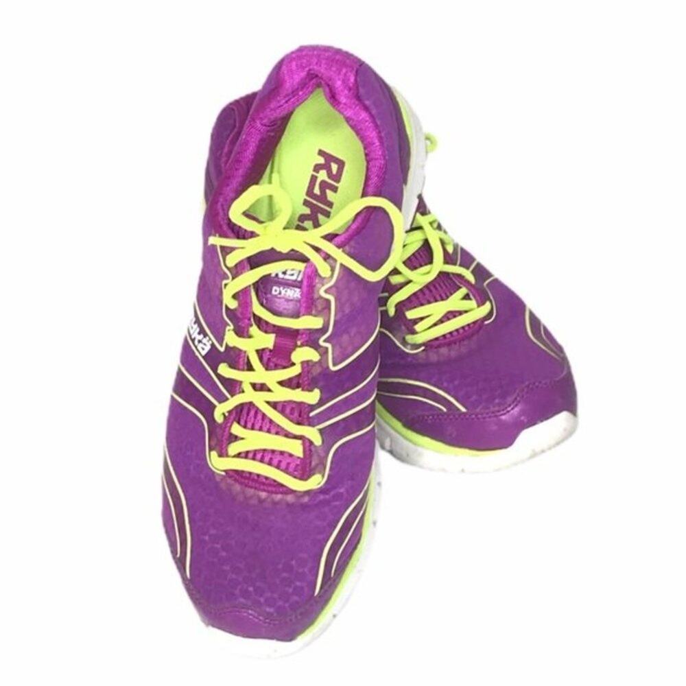 Ryka Dynamic Athletic Shoe Purple Green Size 8